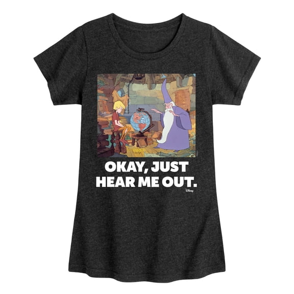 Disney - The Sword And The Stone - Okay, Just Hear Me Out - Toddler & Youth Girls Short Sleeve Graphic T-Shirt
