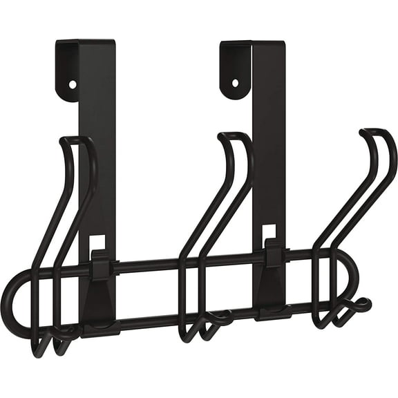 Franklin Brass OTDW03F-FB Flat Black Triple Over the Door Hook