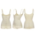 thumbnail image 2 of Ndbuld Shapewear for Women Zipper Shapewear with Exposed Buttocks Cinching And Lifting Hips Open Cut Body Shaping Underwear ,S-3XL,Khaki,XL, 2 of 9