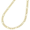 thumbnail image 5 of Real 10K Yellow Gold 4mm Figaro Chain Necklace Men's or Women's High Polished, 20", 5 of 7