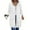 White, variant on Long Hoodies for Women, Zip up Double Zipper Fleece Jackets, Tunic Sweatshirts Fall Winter Fashion Blouses