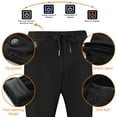 thumbnail image 5 of Bigersell Pant Leggings for Women Full Length Pants Ladies SUB Smart Heating Warm Long Pants Men And Women Carbon Fiber Plus Velvet Heating Warm Warming Pants Ladies' Modern Straight Pants, 5 of 9