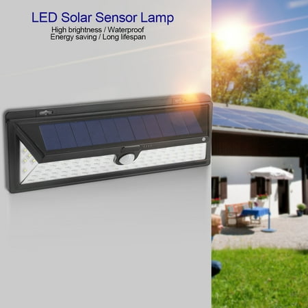 Solar LED Sensor Light,Ymiko Solar Powered 90 LED PIR Motion Sensor Outdoor Garden Wall Pathway Security Lamp Light, Outdoor Motion Sensor
