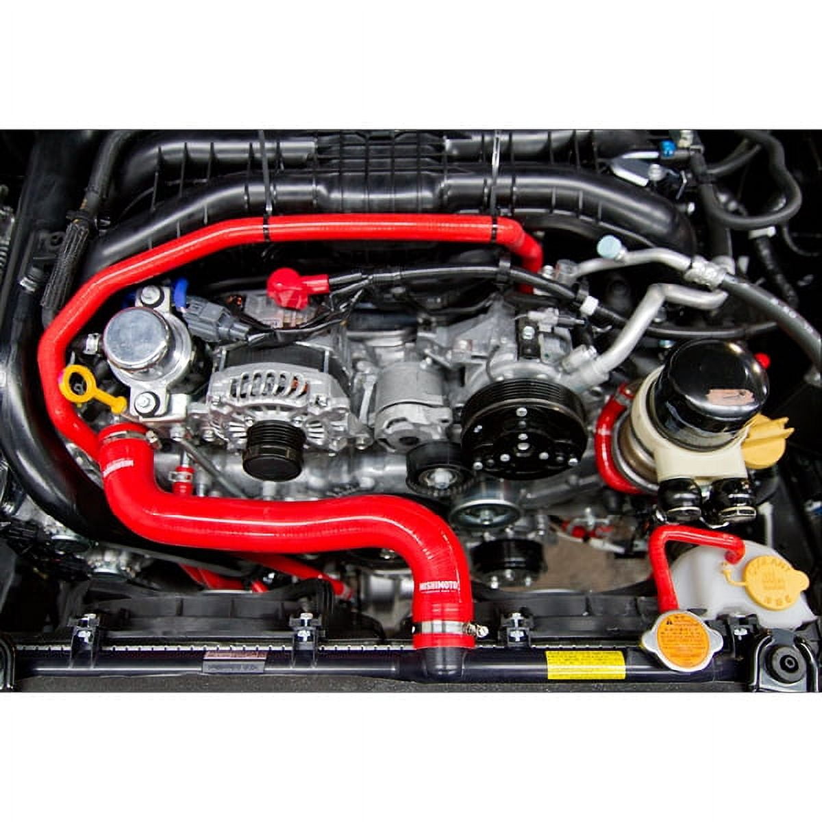 Mishimoto MMHOSE-WRX-15ANCRD Ancillary Hose Kit Compatible With Subaru WRX 2015-2021 Red