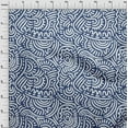 thumbnail image 4 of oneOone Polyester Spandex Blue Fabric Japanese Dress Material Fabric Print Fabric By The Yard 56 Inch Wide, 4 of 4