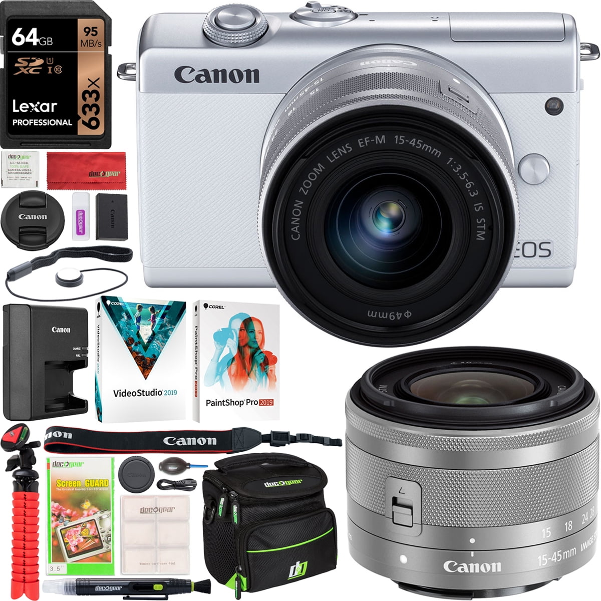 Canon EOS M200 Mirrorless Digital Camera 4K with EFM 1545mm f/3.56.3