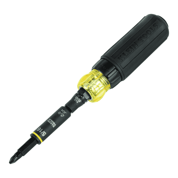 Klein Tools 32500HDRT 11-in-1 Ratcheting Impact Rated Screwdriver / Nut