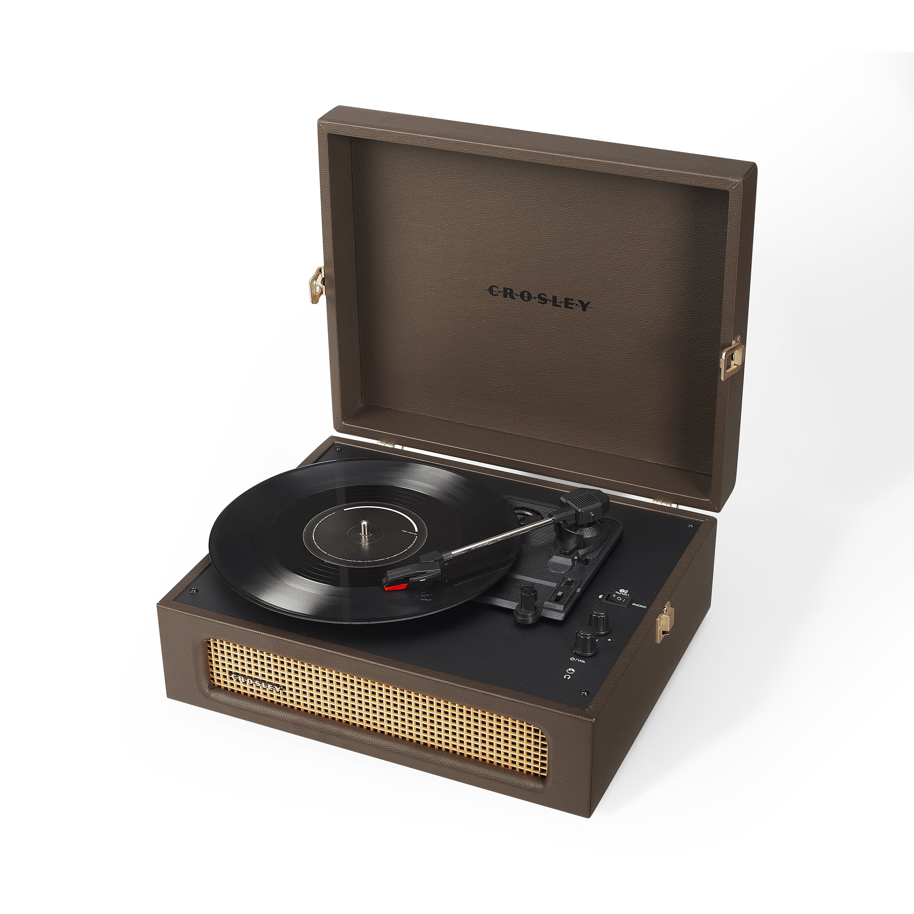 Crosley Voyager Record Player with Speakers and Wireless Bluetooth - Audio Turntables