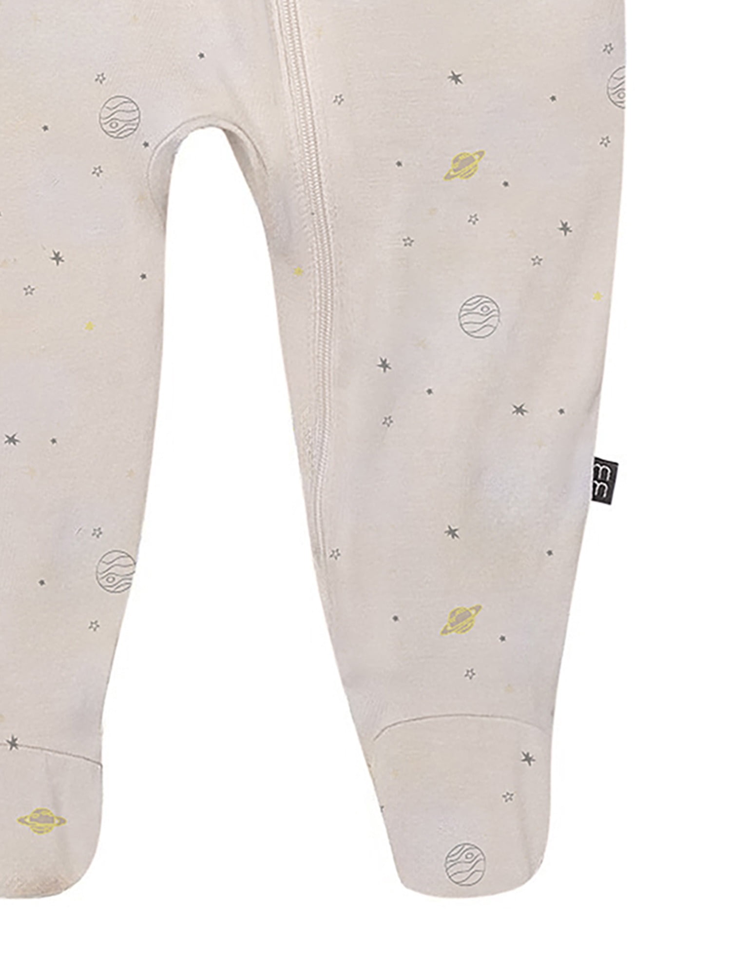 Modern Moments by Gerber Baby Neutral Super Soft Viscose Two-Way Zip Sleep 'N Play Footed Pajamas, Sizes Newborn - 6/9 Months