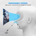 thumbnail image 4 of husxh 2 in 1 Silicone Facial Interface & Face Cover Pad Lightproof With Lens Protector Face Pad Mask & Face Cushion Sweatproof Washable Replacement for Meta/Oculus Quest 3 VR Accessories, 4 of 9