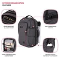 thumbnail image 3 of Mochila SwissGear Hybrid Travel Laptop 22L Heather Grey, 3 of 9