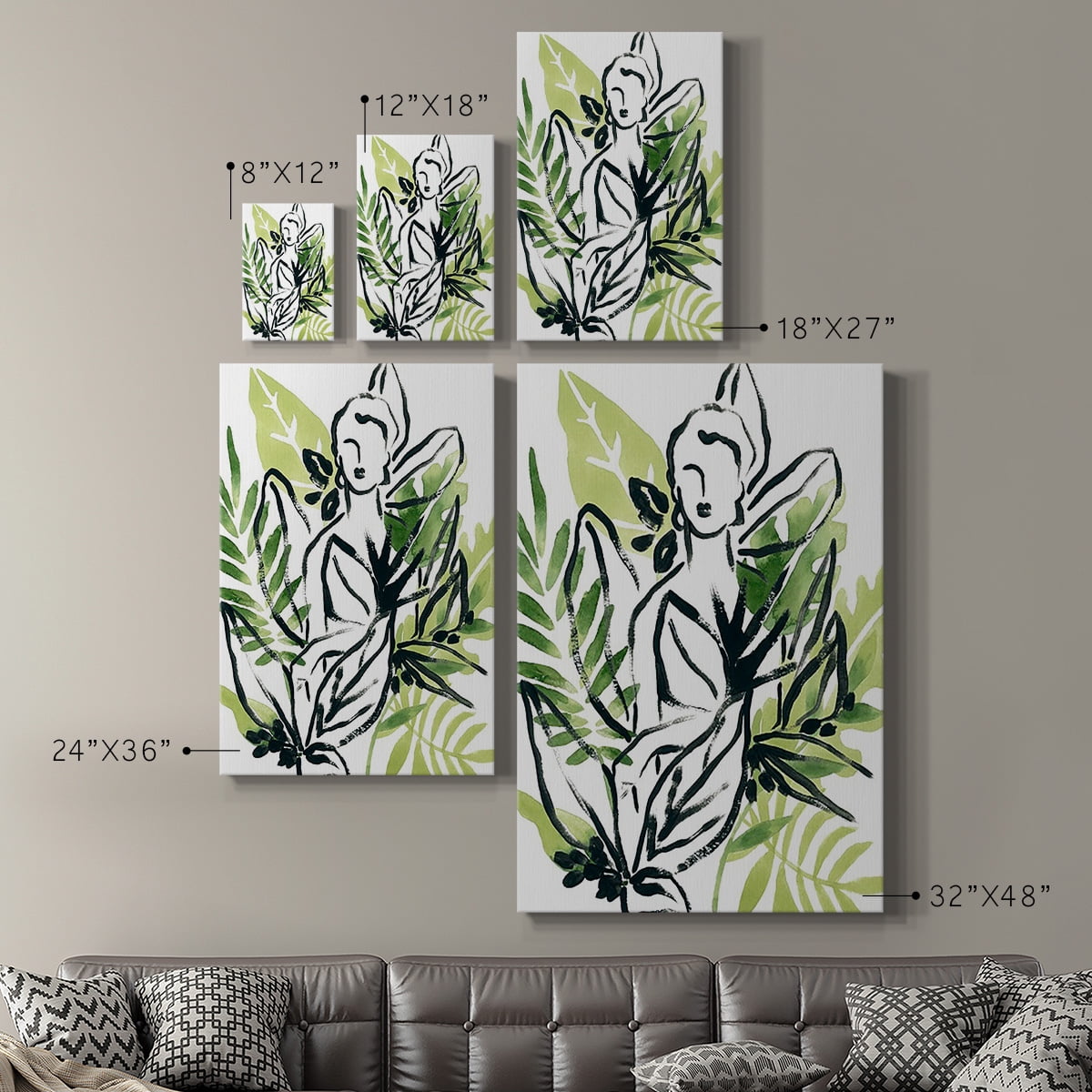 Tropical Sketchbook I Premium Gallery Wrapped Canvas - Ready to Hang
