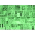 thumbnail image 1 of Ahgly Company Indoor Rectangle Abstract Emerald Green Contemporary Area Rugs, 7' x 9', 1 of 4
