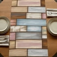 thumbnail image 5 of Table Runners 72 Inches Long Dress Scarves, Brown Pink Vintage Farmhouse Kitchen Table Runner, Coffee Tablerunners, Retro Farmhouse Elegant Pastoral 16x72 Inch, 5 of 9