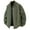 Army Green, variant on Men's Casual Solid Color Loose Thin Jacket, Windproof Zipper Baseball Collar Jacket, Lightweight and Comfortable for Spring and Fall,Army Green,L