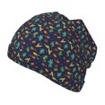 thumbnail image 2 of JUNZAN Shells and Seaweed Pattern Kid's Soft Beanie Hat Toddlers Winter Cute Cuff Baggy Hip-hop Hat Boys Girls Youth Knit, 2 of 7