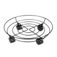 thumbnail image 3 of Soporte Para Maceta De 14 Pulgadas Metal Negro Multifuncional Con 4 Ruedas De Freno Universales Florero Cubo Carro Caddy Para Dormitorio Sala De Estar Café Cateissary HA021747-00, 3 of 7