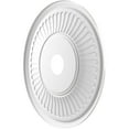 thumbnail image 4 of Ekena Millwork 22"OD x 3 1/2"ID x 1"P Berkshire Thermoformed PVC Ceiling Medallion (Fits Canopies up to 10 1/8"), Textured Metallic Silver, 4 of 10