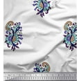 thumbnail image 1 of Soimoi Poly Georgette Fabric Leaves,Floral & Paisley Block Print Fabric by Yard 52 Inch Wide, 1 of 3