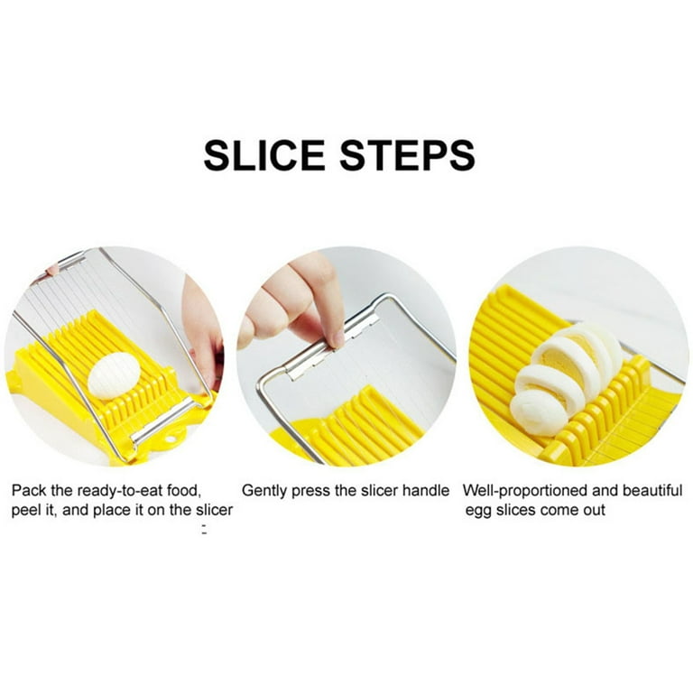 Slicer Cuts Luncheon Meat, Cheese, Boiled Eggs Ham Into 11 Neat And Equal  Slices Without Mashing