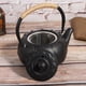 thumbnail image 3 of Uadme Tetera de Hierro Fundido de 0,6 l, infusor de té Vintage Que imita la Tetera de Hojas Sueltas de Estilo japonés para Hacer Agua hirviendo té con Sabor, patrón de Piedra pequeña, 3 of 5