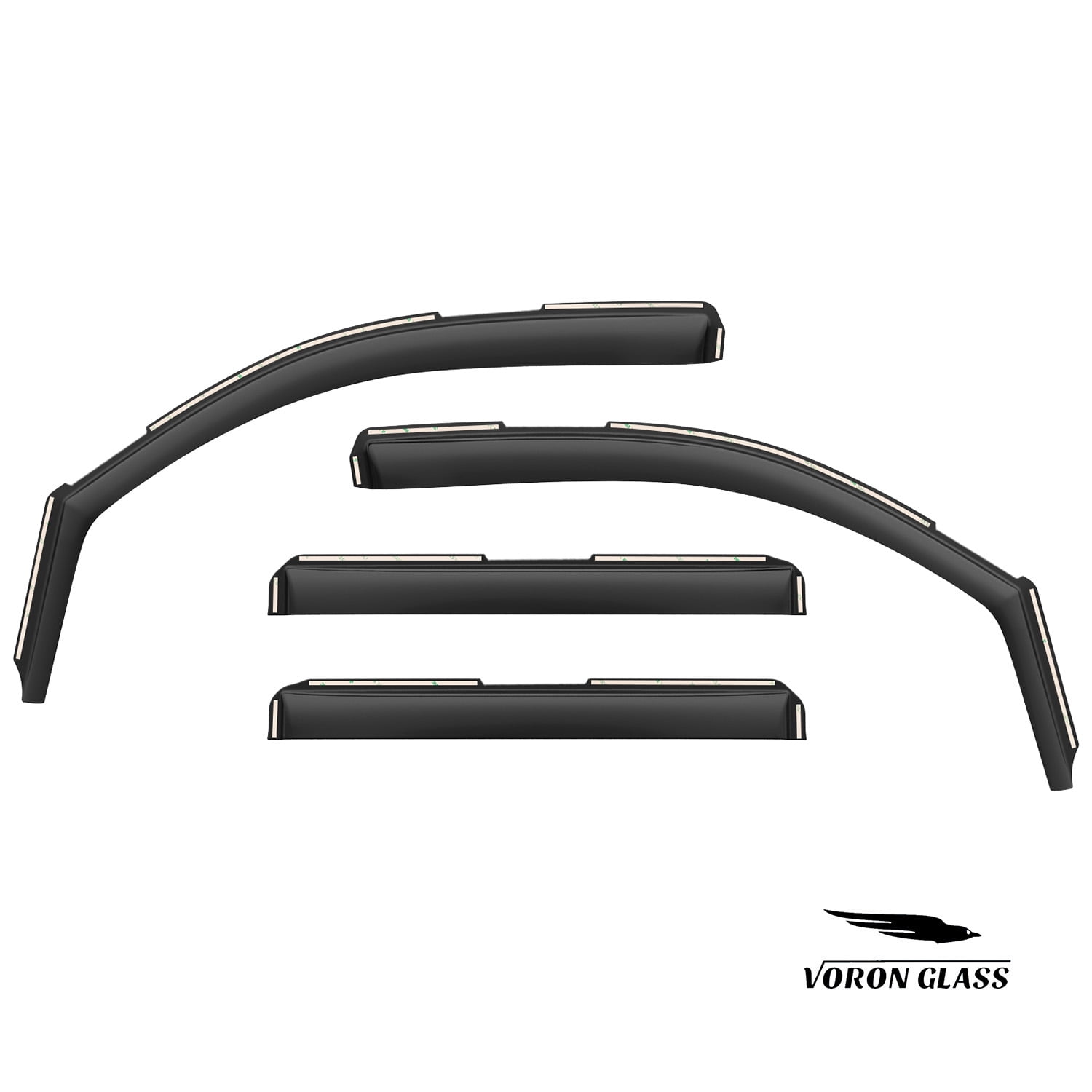 Voron Glass in-Channel Extra Durable Rain Guards for Chevrolet (Chevy) Suburban 2015-2020, Window Deflectors, Vent Window Visors, 4 Pieces - 200539