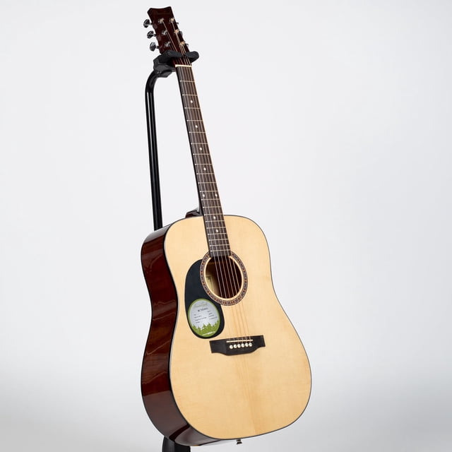 BeaverCreek BCTD101 Dreadnought Acoustic Guitar - Natural, Left Handed