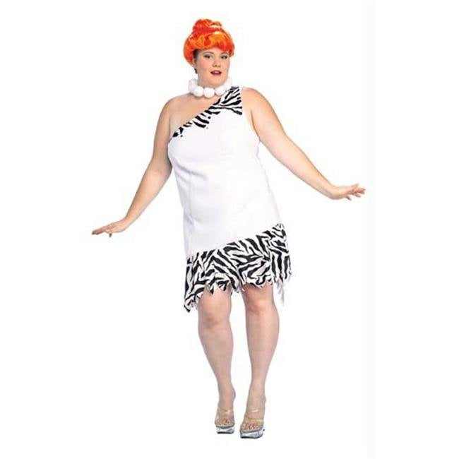 Deluxe Wilma Flintstone Wig Fancy Dress Ladies Adult Cartoon Character Costume