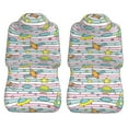 thumbnail image 4 of Haiem Space Doodle Printed Car Seat Covers Set of 2, Universal Fit Car Seat Covers,Protective Seat Covers,Comfortable Car Seat Covers, Easy Installation Seat Covers, 4 of 9