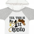 thumbnail image 4 of Inktastic Yes, This is My 1st Rodeo Cowboy Hat with Red Band, Lasso Boys or Girls Baby Bodysuit, 4 of 5