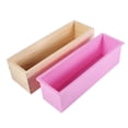 thumbnail image 3 of serony 1200g Silicone Loaf Soap Mould Toast Bread Making Rectangle Mold B Pink, 3 of 9