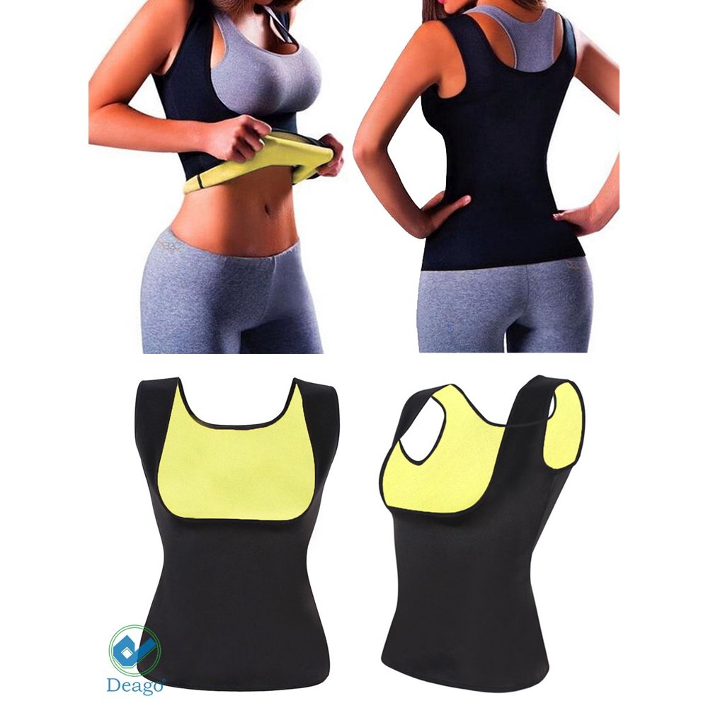 Deago Deago Womens Sweat Body Shaper Tank Top Tummy Fat Burner