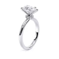 thumbnail image 3 of Dash Jewel Pear Cut 1.5 Ct Solitaire Ring - 14K White Gold Plated Lab Created Simulated Diamond Engagement Ring - Perfect Wedding Promise Ring for Women - Gift for Women's - 25th Anniversary Gifts, 3 of 6