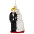 thumbnail image 2 of GKI/Bethlehem Lighting Glittered Bride and Groom Glass Christmas Ornament - 3.75", 2 of 6