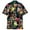 ZA Dark Green, variant on Button Up Shirt Men Dinosaur Print Print Short Sleeve Turndown Collar Shirts Classic Fit Casual Lightweight Men Shirts