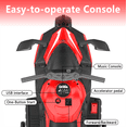 thumbnail image 4 of HNH 12V Ride on Motorcycle for Boy, 4Mph Battery Powered Motorcycle for Kids with LED Lights, Music, Gift for Children, 4 of 8