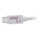 DisplayPort USB-C USB C Adaptateur vers - Adaptateur Vidéo Externe - 3.1 - DisplayPort - Blanc – image 5 sur 5