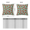 thumbnail image 2 of Yiaed Hand Drawn Strawberry Print Pillow Covers Super Soft Decorative Square Throw Pillow Covers Case Cushion Covers for Sofa Couch Bedroom Car Decor（No pillow core）-12"x12", 2 of 7