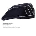 thumbnail image 7 of Yesbay Chef Hat Unisex Plaid Print Chilli Pattern Breathable Cooking Hotel Kitchen Work Wear Waiter Hat Headwear, 7 of 7