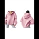 thumbnail image 3 of Sudadera con Capucha de Gran Tamaño para Mujer, Cuello en V, Forro , Larga, Estilo Y2K, Ropa de Otoño A Rosa M, 3 of 7