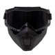 thumbnail image 1 of Máscara de soldador resistente al polvo, corte, esmerilado, antisalpicaduras, casco de soldadura Barbilla redonda negra, 1 of 9