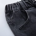 thumbnail image 7 of Kids Girls Jeans Fall Spring Denim Pants Casual Loose Straight Wide Leg High Waist Trousers Gifts for Teen Girls, Black, 11 Years, 7 of 7