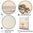 thumbnail image 3 of Designart "Beautiful Beige Solitude In Silhouetted Desert I" Minimalism Floater Framed Wall Art Prints, 3 of 5