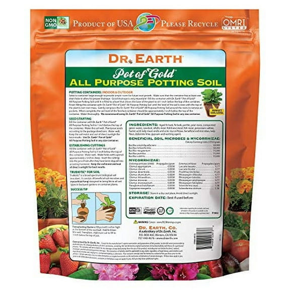 Dr. Earth Pot of Gold All Purpose Potting Soil 8 qt