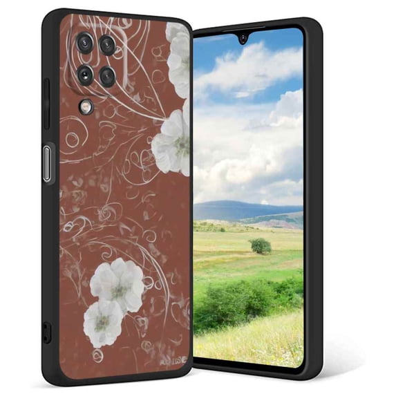 Flowers-95 Phone Case, Degined for Samsung Galaxy A42 Case Men Women, Flexible Silicone Shockproof Case for Samsung Galaxy A42