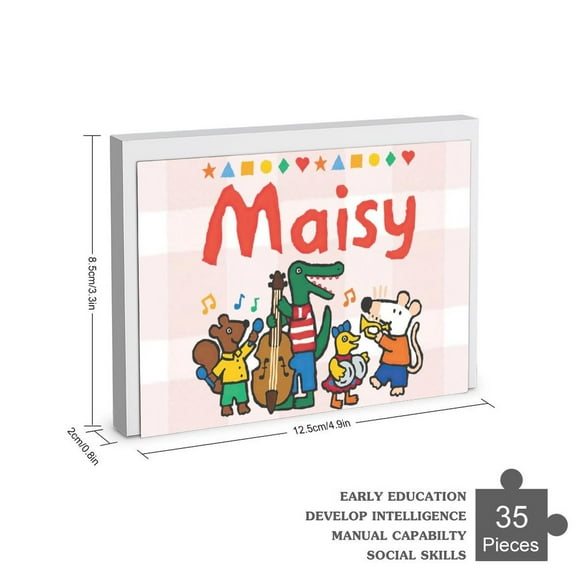 Maisy Wooden Jigsaw Puzzle 35 70 120 200 300 Piece Birthay Gift Family Game