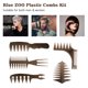 thumbnail image 2 of Kit de peines de plástico 5 piezas Peine para desenredar Peine de pelo ancho Peine de dientes anc Irfora Peine, 2 of 7