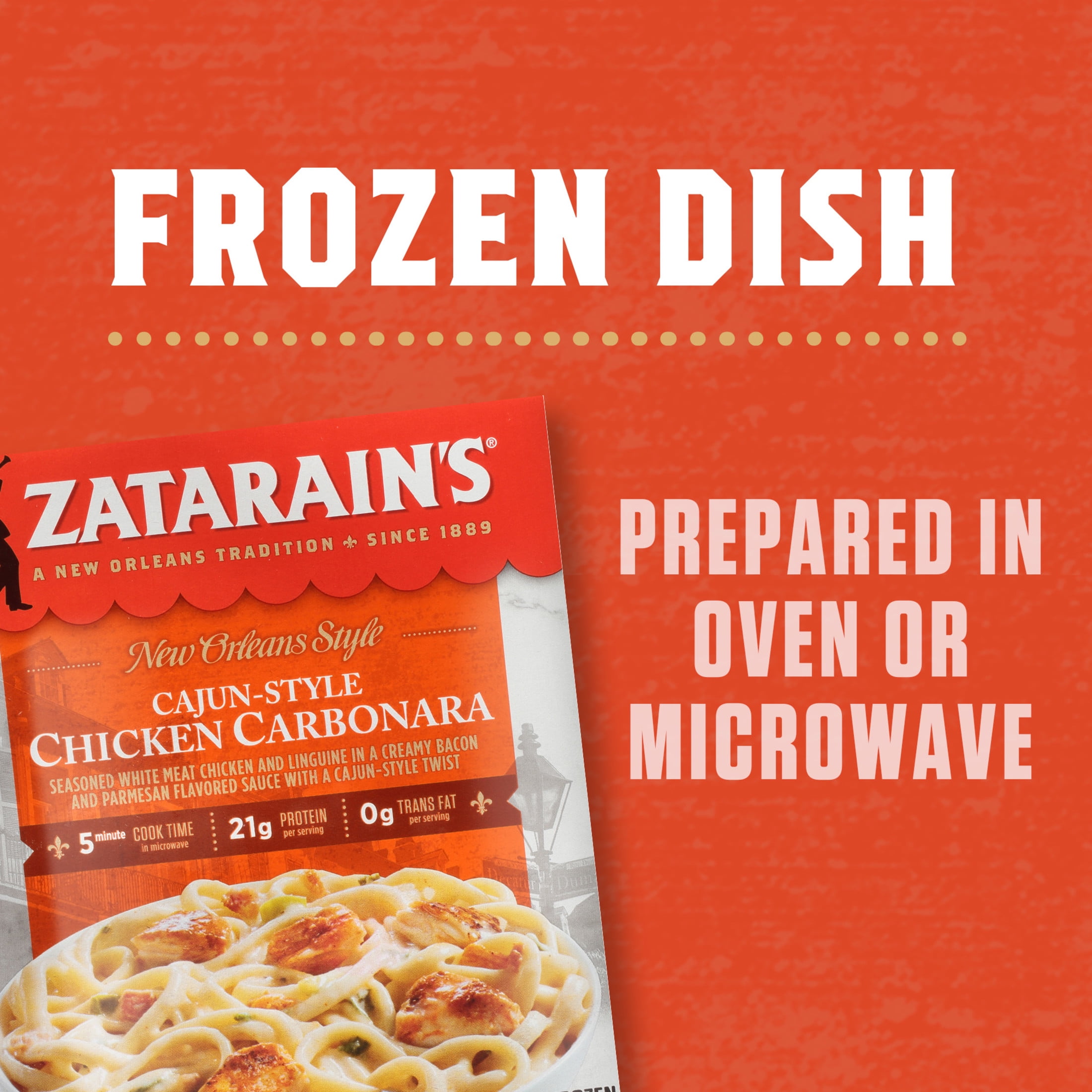 Zatarain's Cajun-Style Chicken Carbonara, 10.5 oz Box
