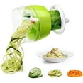 thumbnail image 1 of axGear Multi-Function Handheld Spiralizer Vegetable Slicer Adjustable Grater Cutter, 1 of 8