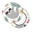 thumbnail image 2 of Daiia Cute Cartoon Sloth Stool Covers Round,Round Bar Stool Covers Waterproof Bar Chair Covers Washable Stool Cushion Slipcover for 12-14 Inch Chair-14 inch, 2 of 7
